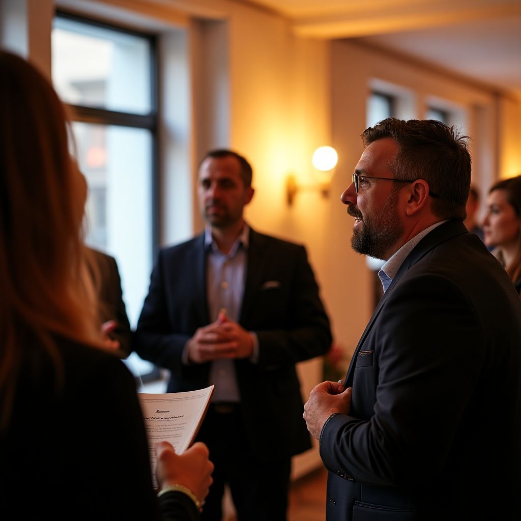 Sesión de networking entre profesionales del sector
